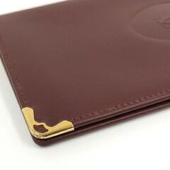 A-238【リユースのサカイ野々市店】【中古】Cartier マストライン 札入れ レザー ボルドー ※クリーニング済みの画像