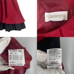 美品 LODISPOTTO ロディスポット リボン 春夏 SS ワンピース ポリエステル ワインレッド レディース M【古着】【中古】の画像