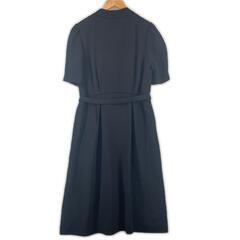 美品 TOKYO SOIR トウキョウソワール 無地 春夏 SS ワンピース ポリエステル ブラック レディース ボウタイ　モード【古着】【中古】の画像