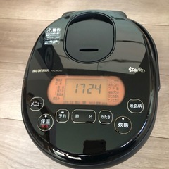 アイリスオーヤマ 米屋の旨み 銘柄炊き ジャー炊飯器 3合 ブラック KRC-MD30-Bの画像