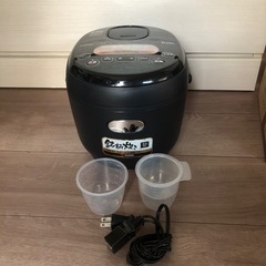 アイリスオーヤマ 米屋の旨み 銘柄炊き ジャー炊飯器 3合 ブラック KRC-MD30-Bの画像