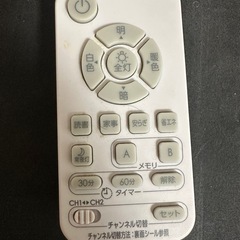 リモコン付きシーリングライトの画像