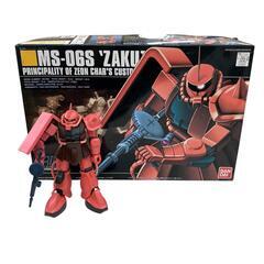 186000 現状品 ガンプラ HG ∞JUSTICE GUNDAM／HG MS-06S ZAKUⅡ 2点まとめ売り [0000000001296]の画像