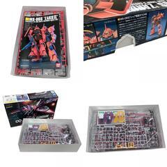 186000 現状品 ガンプラ HG ∞JUSTICE GUNDAM／HG MS-06S ZAKUⅡ 2点まとめ売り [0000000001296]の画像