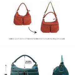 お買い得!65%引き美品MilanoHouseポ-チ付きレザーバックイタリア製の画像
