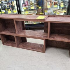 J1547【リユースのサカイ柏店】サン　ディスプレイラック　120伸縮ラック　ブラウン　クリーニング済の画像