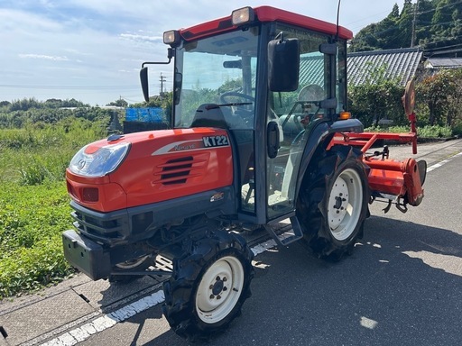 クボタ トラクター　22馬力 4WD 446h 逆転　AD倍速 自動水平 自動深耕 パワステ キャビン　耕幅 1500mm クイックヒッチ KT22F ディーゼル ポンパ モンロー 耕運 畝立て 畑　KingEye　宮崎 簡易始動動画あり