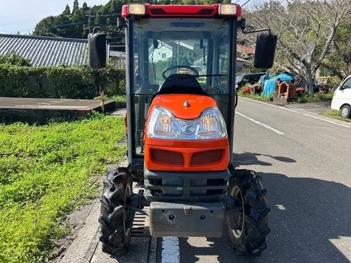 クボタ トラクター　22馬力 4WD 446h 逆転　AD倍速 自動水平 自動深耕 パワステ キャビン　耕幅 1500mm クイックヒッチ KT22F ディーゼル ポンパ モンロー 耕運 畝立て 畑　KingEye　宮崎 簡易始動動画あり クボタ トラクター22馬力 4WD 446h 逆転AD倍速 自動水平 自動深耕