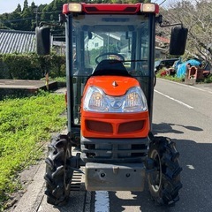 クボタ トラクター　22馬力 4WD 446h 逆転　AD倍速 自動水平 自動深耕 パワステ キャビン　耕幅 1500mm クイックヒッチ KT22F ディーゼル ポンパ モンロー 耕運 畝立て 畑　KingEye　宮崎 簡易始動動画ありの画像