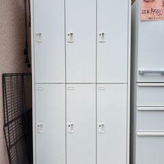 OKAMURA/オカムラ 6人用 スチールロッカー 鍵付き★幅90㎝×奥行51.5㎝×高さ179㎝★近隣配送無料 買取帝国 朝霞店の画像
