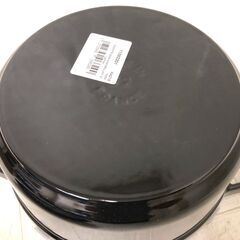 A）Staub ストウブ ラウンドココット 22cm シャイニーブラックの画像