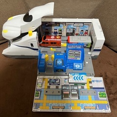プラレール　トミカ　まとめ売り　電車　車　車掌帽子付きの画像