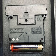 MAG 電波掛け時計 マルス W-398（シルバーメタリック/ブラック）の画像