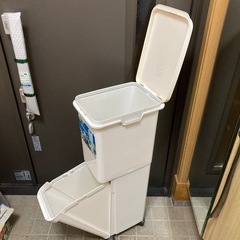 ２段式スリムゴミ箱の画像