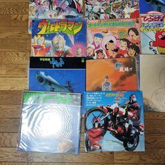 アニメ 戦隊モノ セット / ガンダム 仮面ライダー ドラえもん ウルトラマン レコード まとめて ＃SET003の画像