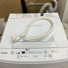 TOSHIBA  東芝　洗濯機　AW-45M7   2020年製  4.5㎏の画像