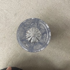 クリスタル花瓶 高さのあるカットガラスの画像