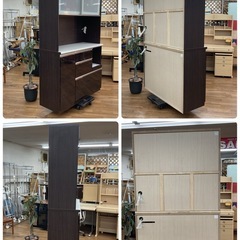 ジモティー限定価格！S740 ⭐ NITORI ニトリ キッチンボード アルミナ2 幅120.5cm USED 綺麗 の画像