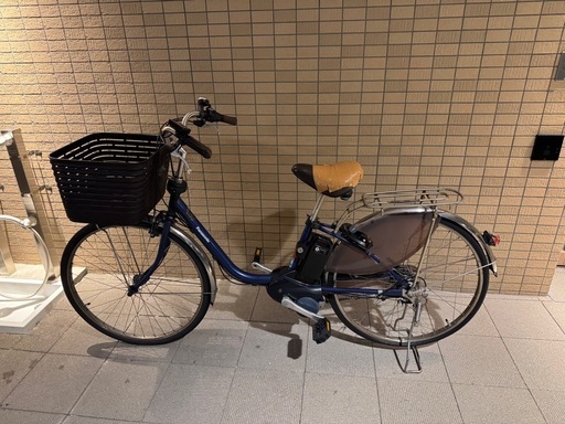 パナソニック 電動アシスト自転車 Vivi ファインブルー（2020年式）後輪パンクあり」