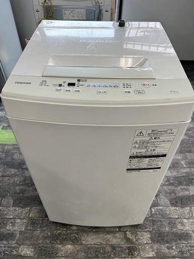 【配達・設置あり】東芝2018年製洗濯機　4.5kg