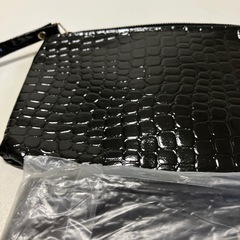 新品未使用・クロコ調ポーチ2つの画像