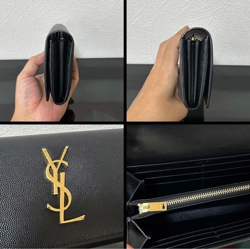 SAINT LAURENTサンローラン372266 YSLカサンドラフラップ財布 (aki.s  