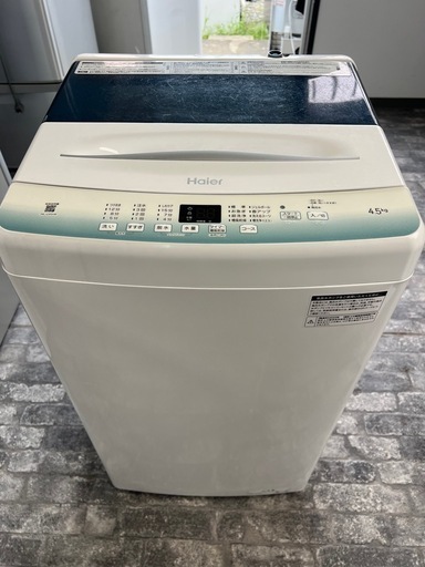 【配達・設置あり】ハイアール2022年製洗濯機　4.5kg