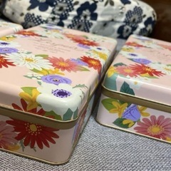 神戸風月堂Lespoir(レスポワール)お菓子缶◆空缶 ６缶セットの画像