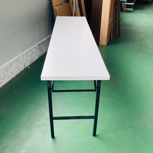 会議用　長机　テーブルW180×D45×H69.5cm 折りたたみ　会議机　在庫２点　オフィス家具　作業机