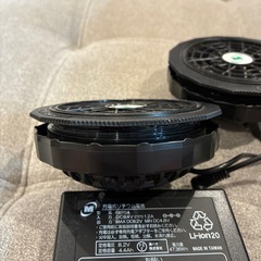 空調ファン　　バッテリー
充電器セットの画像