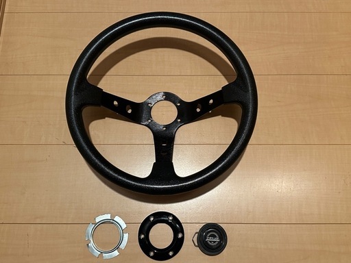 メーカー不明 NRG？ 35パイ ステアリング ディープコーン ホーン付き