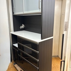 N1109★ ジモティー特別価格🉐★レンジボード★食器棚★カップボード★幅1200mmの画像