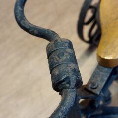 アイアン 三輪車 オブジェ かご付き 置物 小物入れ 籠 カゴ　/TJ-2584 2Fの画像