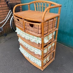 【値下げ】ラタン チェストの画像