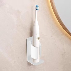 新品！KAIXUANMAN マグネット 歯ブラシホルダー 電動歯ブラシスタンド マグネット 歯ブラシ立て 電動歯ブラシホルダー 多機能 バスルーム 浴室収納 直径35mm以内 2個入り ホワイトの画像