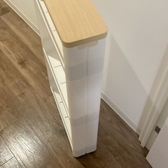 不動技研 スマートワゴン スリム 4段 隙間 収納 ラックの画像
