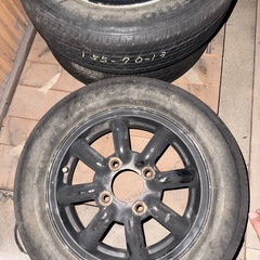 13インチアルミホイール4本セット 希少 当時物 旧車 軽自動車の画像