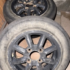 13インチアルミホイール4本セット 希少 当時物 旧車 軽自動車の画像