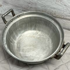 アルミ製 両手鍋 36cm 円付鍋 アルミ鍋 厨房 厨房機器 店舗 店舗用品 調理器具 調理道具 鍋 H16cm ⑦ Y2265の画像