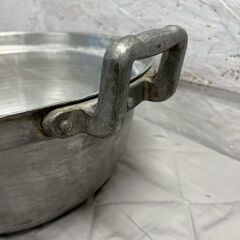 アルミ製 両手鍋 36cm 円付鍋 アルミ鍋 厨房 厨房機器 店舗 店舗用品 調理器具 調理道具 鍋 H16cm ⑦ Y2265の画像