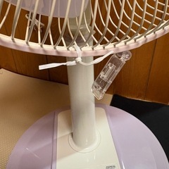 🎐【清潔きれい♪】ZEPEAL 扇風機 DR-100H-VI ホワイト×パープル  の画像