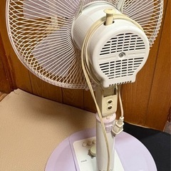 🎐【清潔きれい♪】ZEPEAL 扇風機 DR-100H-VI ホワイト×パープル  の画像