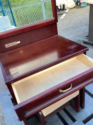 カリモク ドレッサー　家具　鏡台　鏡　メイク　