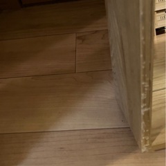 木製おしゃれな鏡の画像