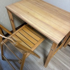無印良品机椅子セットの画像