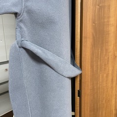 【近日処分】未使用くすみブルーロングコートの画像