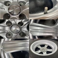 【DUNLOP WINTER MAXX WM02 195/65R16】スタッドレス【VIOLENTO 16インチ 5.5J4HPCD100+42】21年製 バリ溝 ライズ ロッキー等　(STN029)の画像