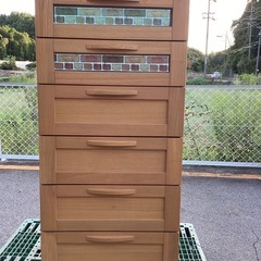 キャビネット　家具　タンス　6段　スリム　箪笥の画像