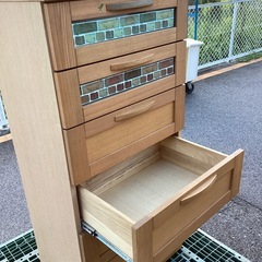 キャビネット　家具　タンス　6段　スリム　箪笥の画像