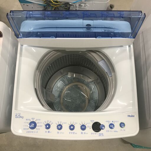 【ジャングルジャングル石川金沢店】洗濯機 ハイアール JW-C55FK 5.5kg 2021年製 動作確認／クリーニング済み